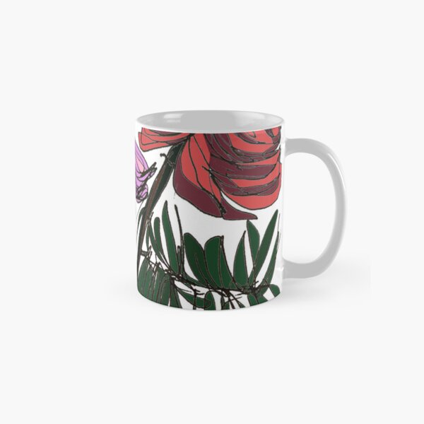 Item preview, flowers in red vase designed and sold by marigoldjv.