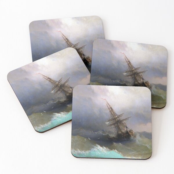 Item preview, Ship in the Stormy Sea Ivan Aivazovsky  designed and sold by ArtHistoryLover.