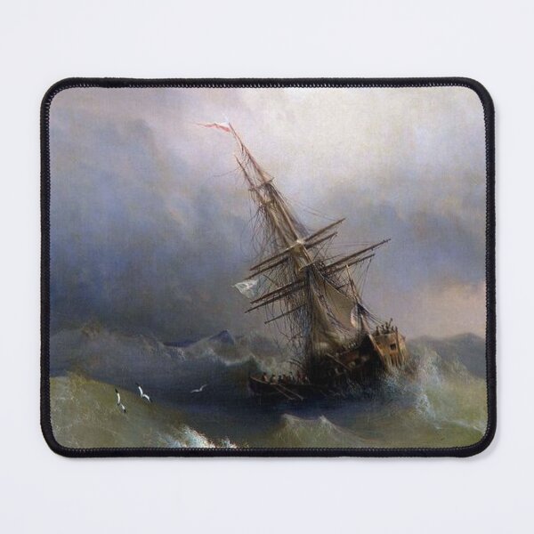 Item preview, Ship in the Stormy Sea Ivan Aivazovsky designed and sold by ArtHistoryLover.