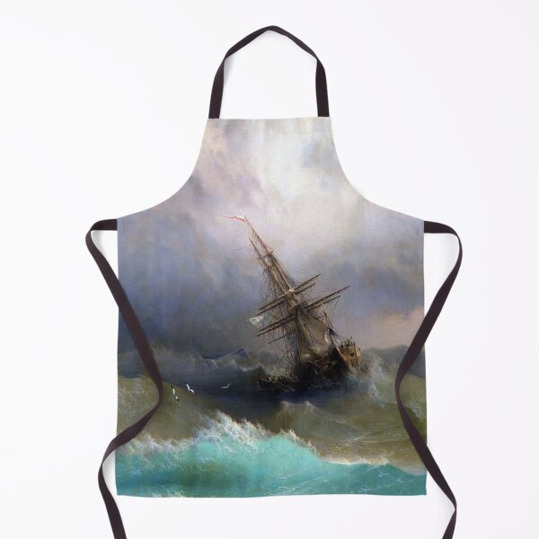 Item preview, Ship in the Stormy Sea Ivan Aivazovsky designed and sold by ArtHistoryLover.