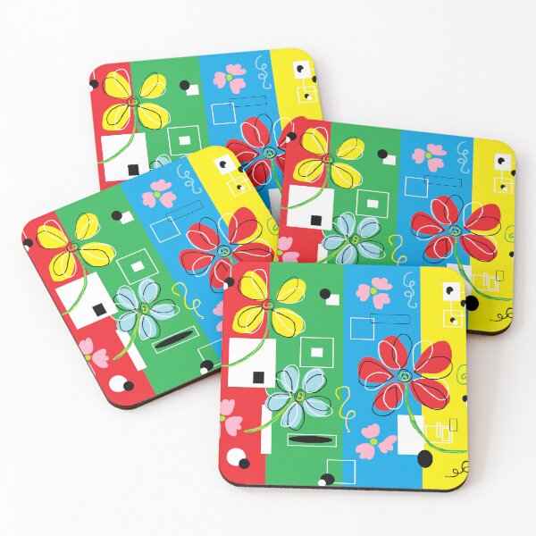 Item preview, Color Block Blossoms designed and sold by EloiseArt.