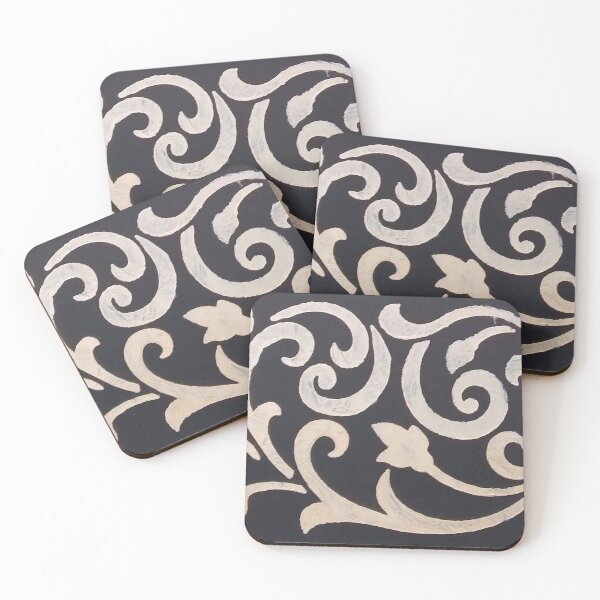 Item preview, Black and white flourish design designed and sold by Melissa Renee.
