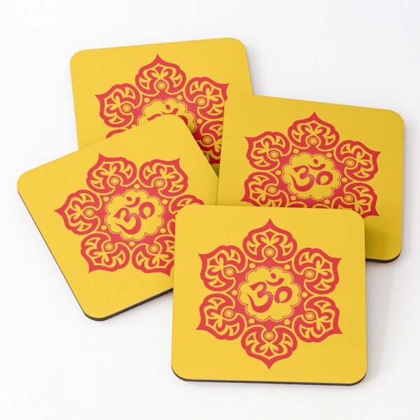 Item preview, Red Lotus Flower Yoga Om designed and sold by JeffBartels.