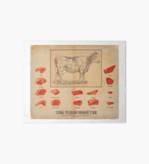 Vintage Meat Ad Art Board