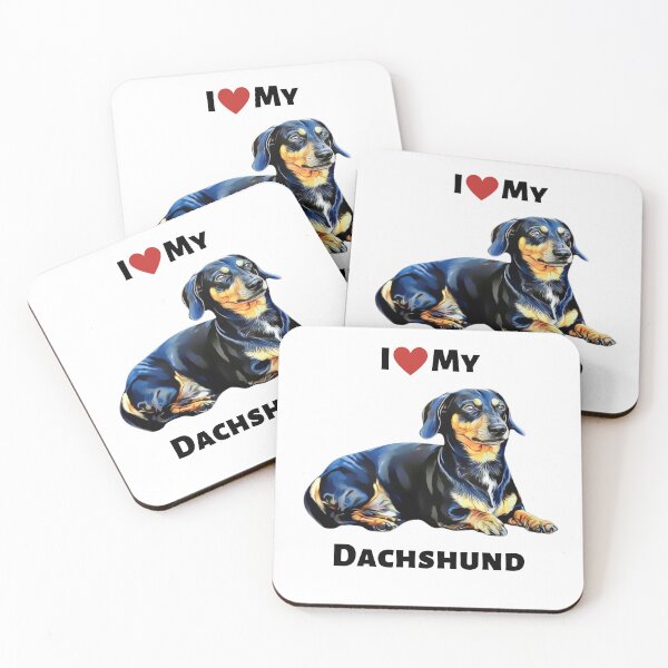 Artikelvorschau, Ich liebe meinen Dackel entworfen und verkauft von NiftyTees.