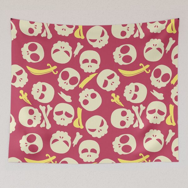 Item preview, Hoist the Pretty Pink Skulls designed and sold by zoemaxine.