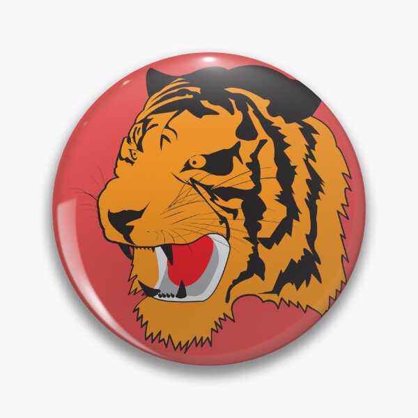Item preview, Colourful open mouth tiger designed and sold by KoopTroop ⭐⭐⭐⭐⭐.