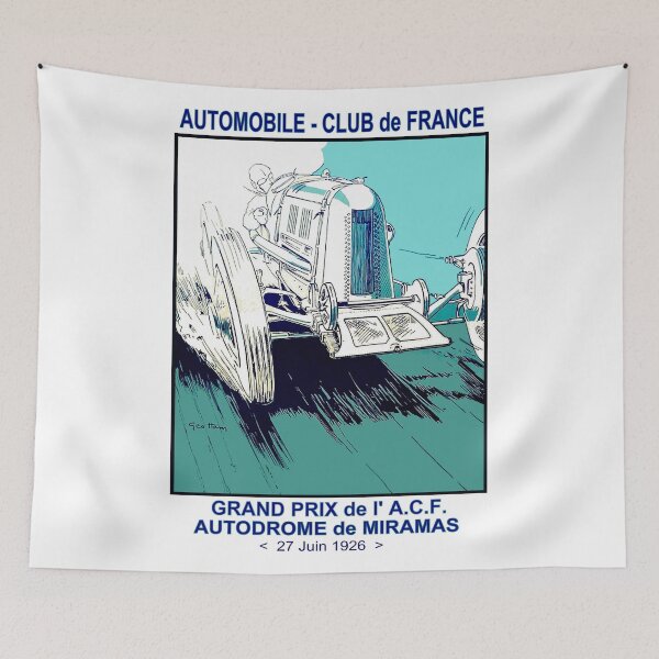 Aperçu de l'œuvre CLUB AUTOMOBILE de FRANCE: Vintage Auto Racing Publicité créée et vendue par posterbobs.