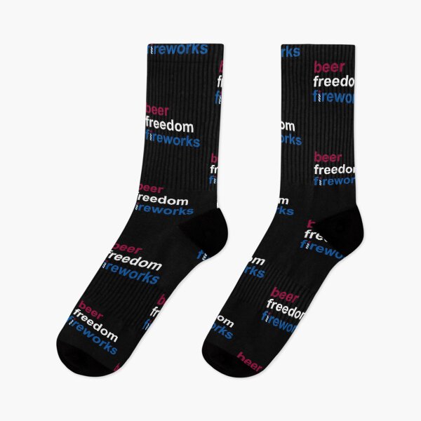 Item preview, BEER FREEDOM & FIREWORKS - funny 4th of July BEER LOVERS - MERICA - USA designed and sold by originalsusie.