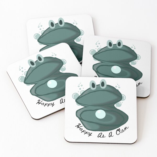 Item preview, Teal Happy As A Clam designed and sold by RisingBloom.