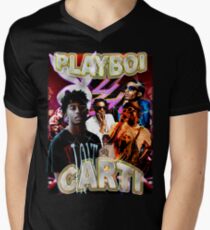 Vintage Playboi Carti Illicit Epiphany Men's V-Neck T-Shirt