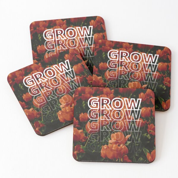 Item preview, GROW (above) - Orange Flowers designed and sold by AliceSLee.