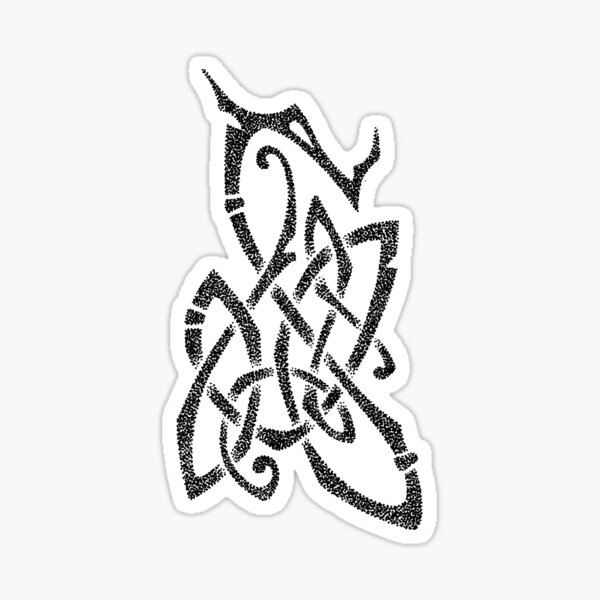Item preview, Dotwork Viking Dragon designed and sold by Tovenarij.