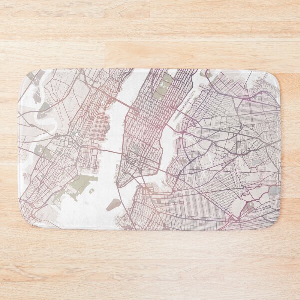 Item preview, New York Map, New York City, NYC USA City designed and sold by TheRedFinch.