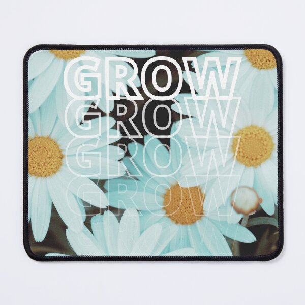 Item preview, GROW (above) - Blue Tinted White Flowers - Daisies designed and sold by AliceSLee.