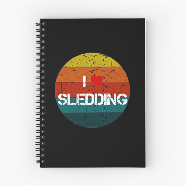 Item preview, Vintage Retro I love Sledding Funny Gifts  designed and sold by rachidhaz.