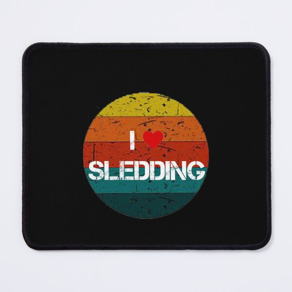 Item preview, Vintage Retro I love Sledding Funny Gifts  designed and sold by rachidhaz.