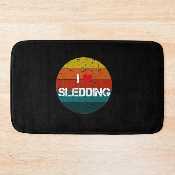 Item preview, Vintage Retro I love Sledding Funny Gifts  designed and sold by rachidhaz.