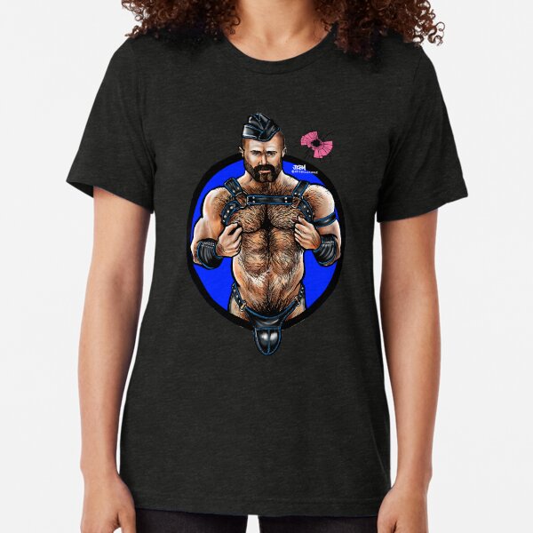 Bullethole Leather Daddy: Harness the Power Tri-blend T-Shirt