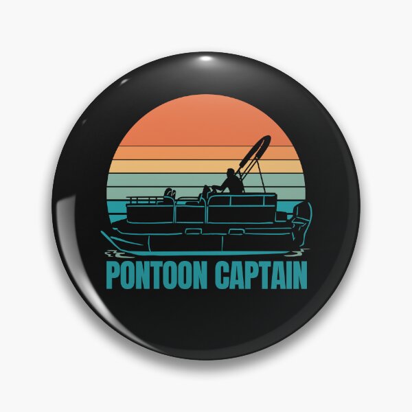 Item preview, Pontoon Captain Vintage Gift Pontoon Boat designed and sold by 1White-Rabbit.