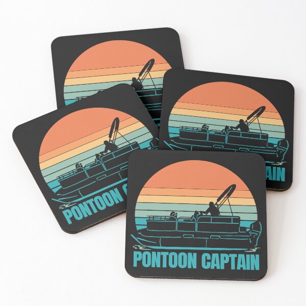 Item preview, Pontoon Captain Vintage Gift Pontoon Boat designed and sold by 1White-Rabbit.