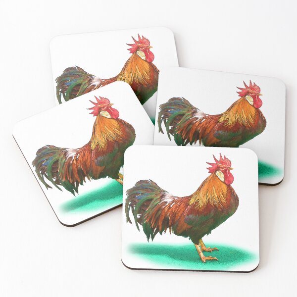 Item preview, Artistic Chicken Leghorn Brown on Transparent Background  designed and sold by RonelBroderick.