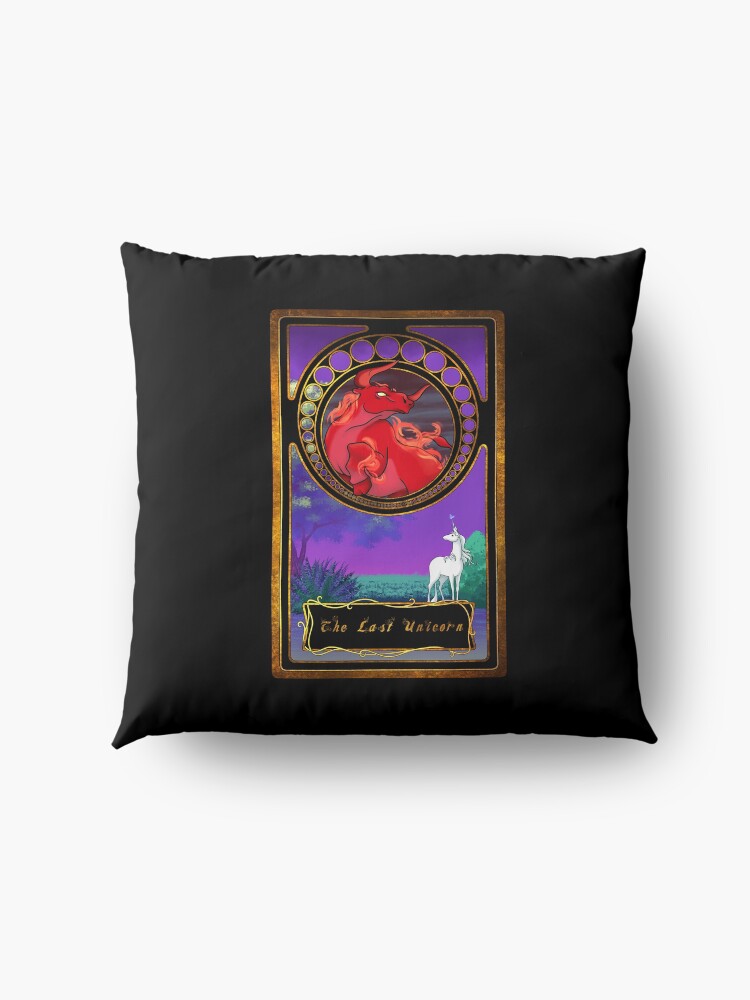 Alternate view of The Red Bull and his Unicorn Floor Pillow
