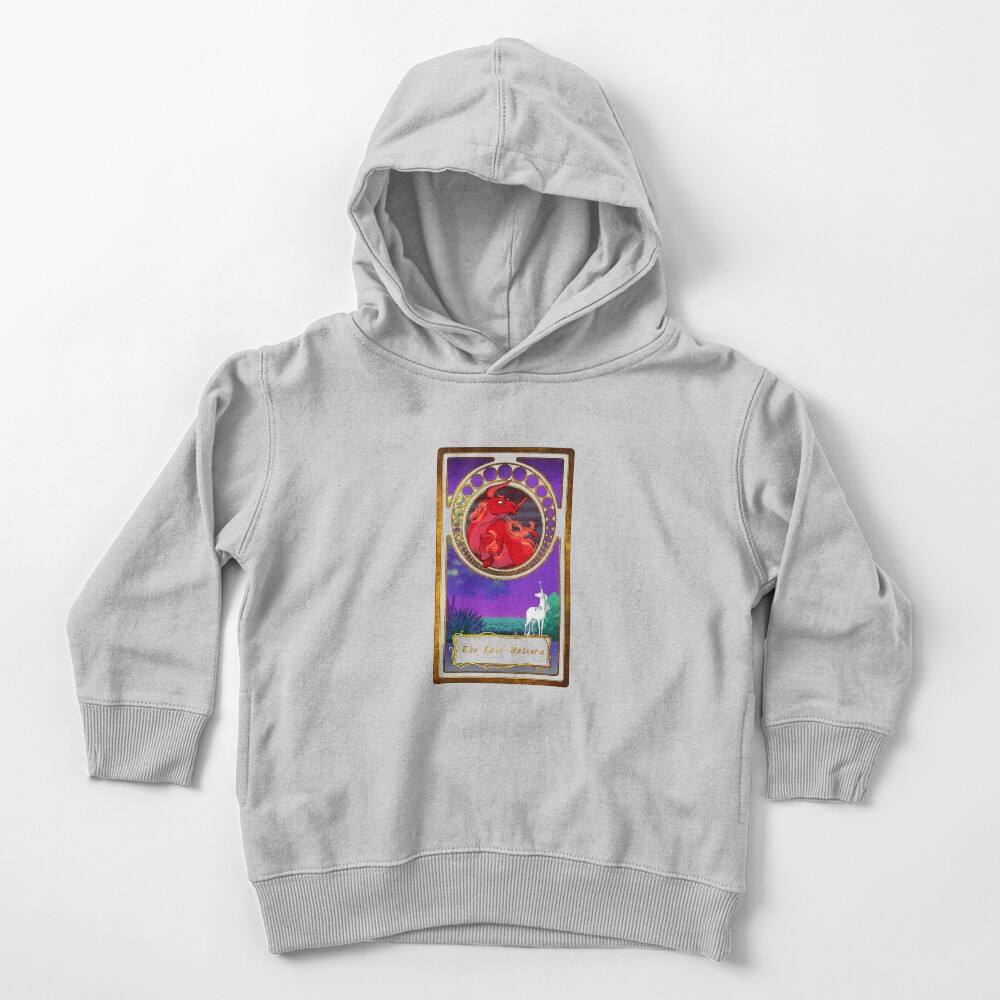 The Red Bull and his Unicorn Toddler Pullover Hoodie