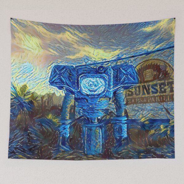 Item preview, Fallout New Vegas Yes Man Starry Night designed and sold by weirdo97.