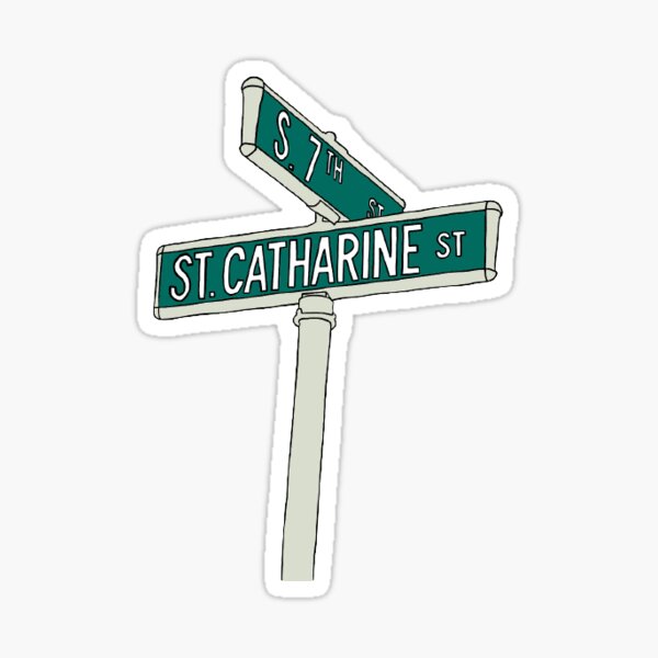 Bucknell St Cattys Street Sign Sticker For Sale By Kc2023 Redbubble