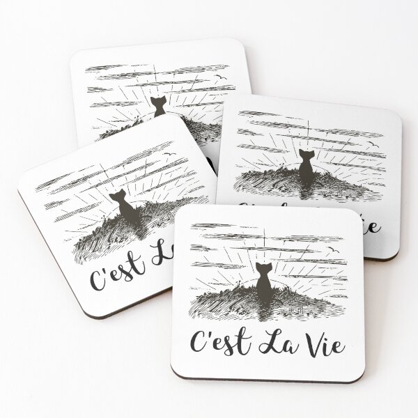 Item preview,  C'est La Vie, French Quote, Paris, Funny Cat designed and sold by RougeAtelier.