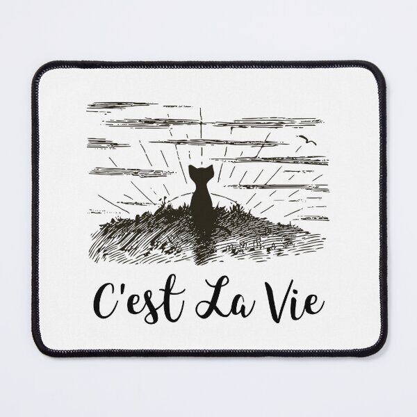 Item preview, C'est La Vie, French Quote, Paris, Funny Cat designed and sold by RougeAtelier.