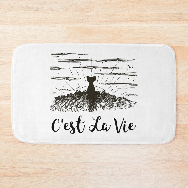 Item preview,  C'est La Vie, French Quote, Paris, Funny Cat designed and sold by RougeAtelier.