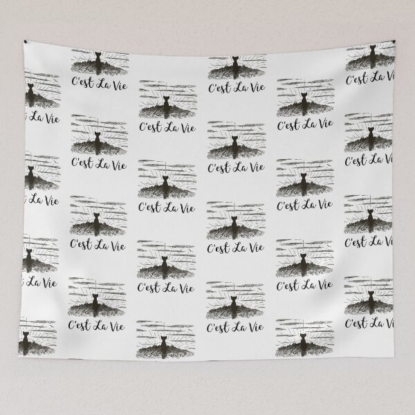 Item preview,  C'est La Vie, French Quote, Paris, Funny Cat designed and sold by RougeAtelier.