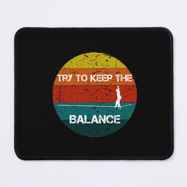 Item preview, Try To Keep The Balance Slackline Vintage Retro designed and sold by rachidhaz.