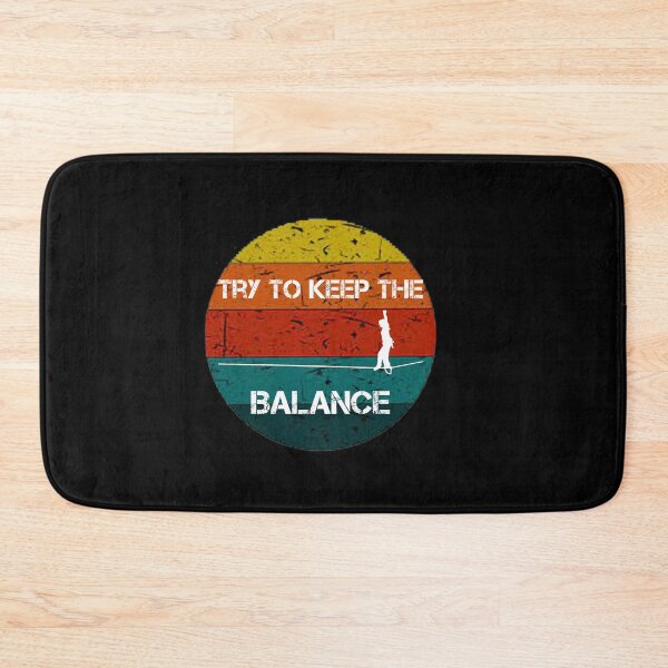 Item preview, Try To Keep The Balance Slackline Vintage Retro designed and sold by rachidhaz.