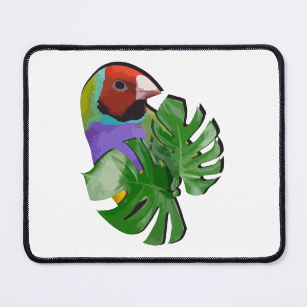 Item preview, Gouldian Finch Bird Monstera (Swiss Cheese) Plant Leaves designed and sold by AvianWorld.
