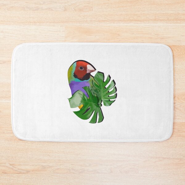 Item preview, Gouldian Finch Bird Monstera (Swiss Cheese) Plant Leaves designed and sold by AvianWorld.