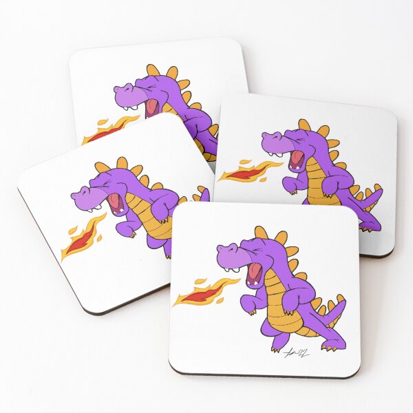 Item preview, Cartoon purple dinosaur designed and sold by Pittstop.