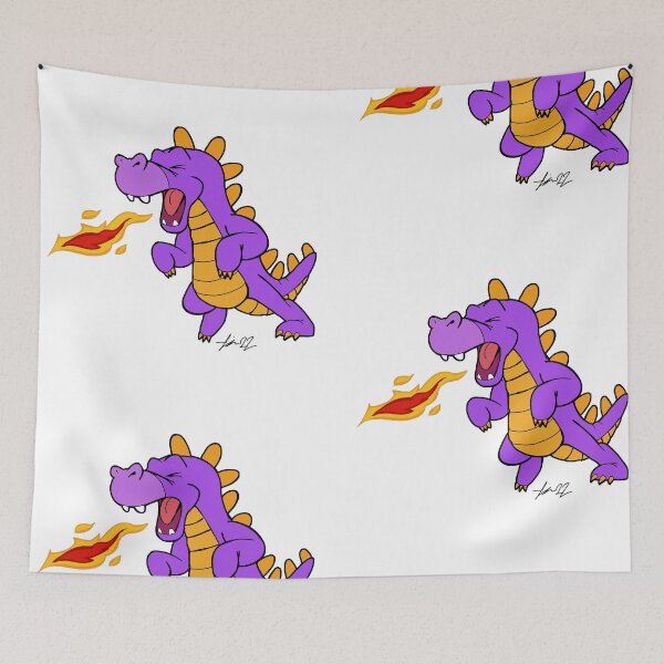Item preview, Cartoon purple dinosaur designed and sold by Pittstop.