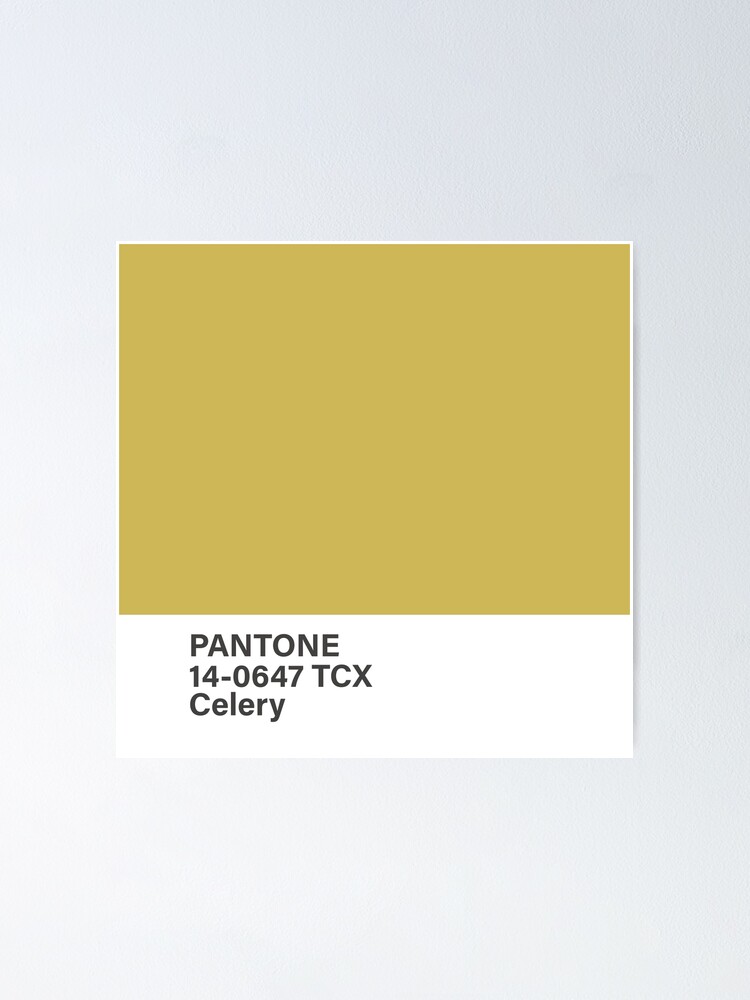 "pantone 140647 TCX Celery" Poster for Sale by Redbubble
