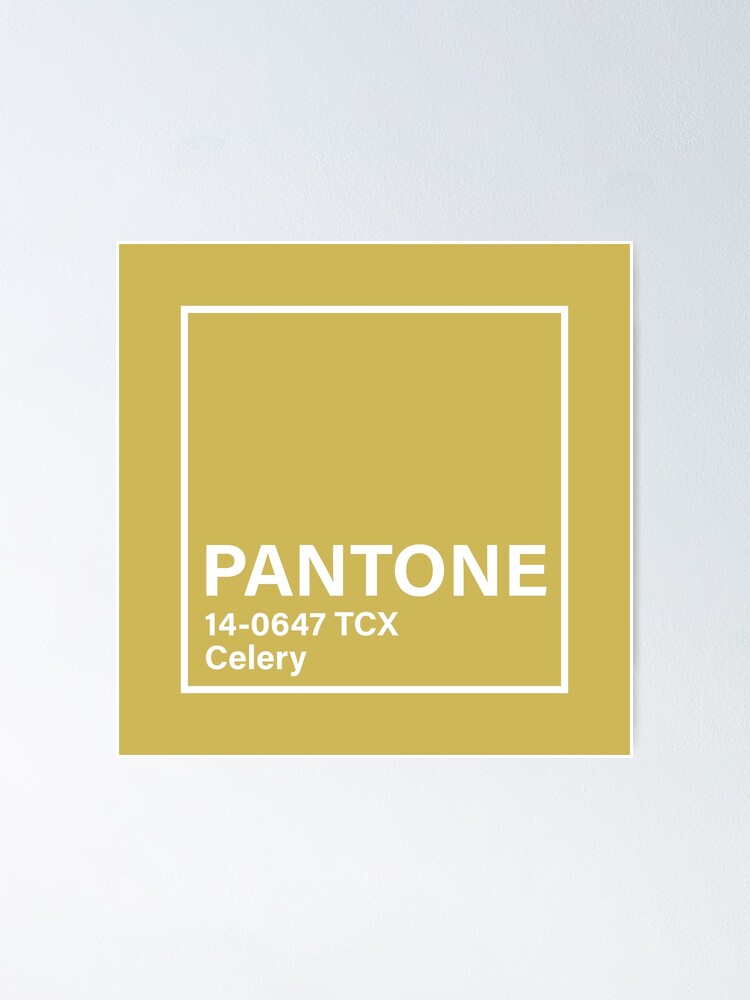 "pantone 140647 TCX Celery" Poster for Sale by Redbubble