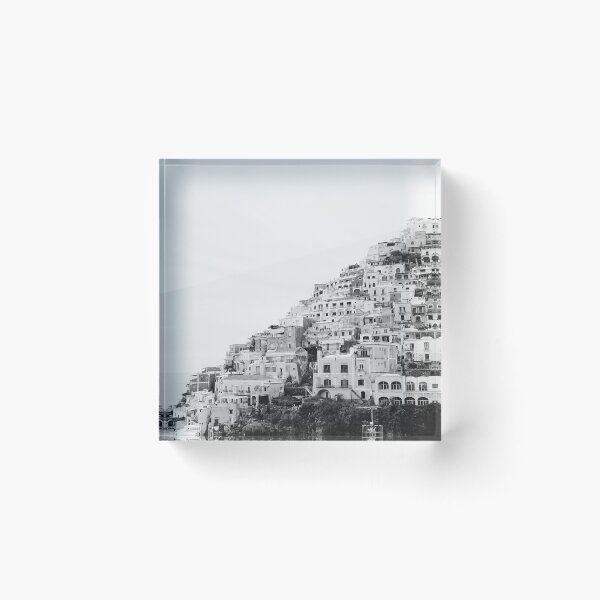 Item preview, Positano Italy Landscape in Black and White designed and sold by CarolinaReina.