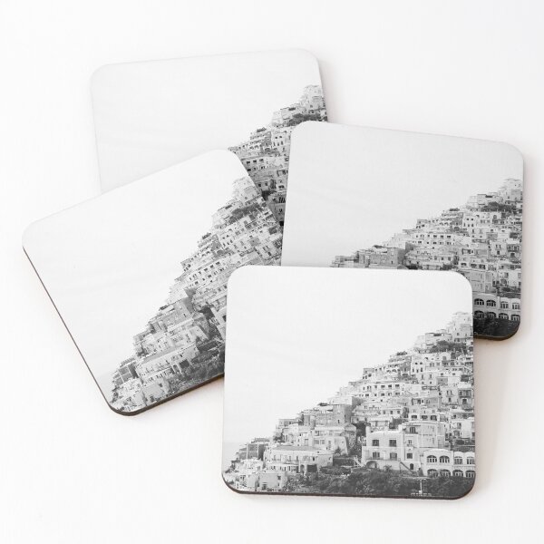 Item preview, Positano Italy Landscape in Black and White designed and sold by CarolinaReina.
