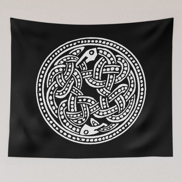 Item preview, Anglo Saxon Serpent Knotwork designed and sold by Potty Pagan.