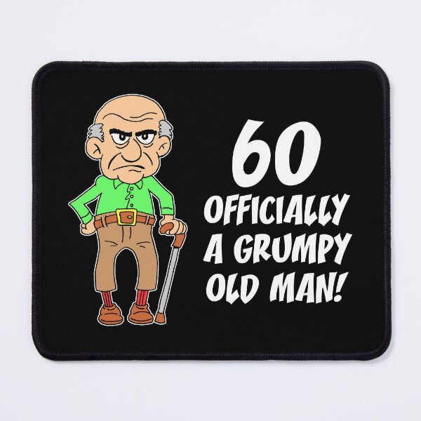 Item preview, 60 Officially Grumpy Old Man 60th Birthday designed and sold by jaycartoonist.