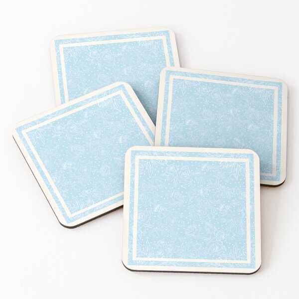 Artikelvorschau, White roses on light blue entworfen und verkauft von taika tori.