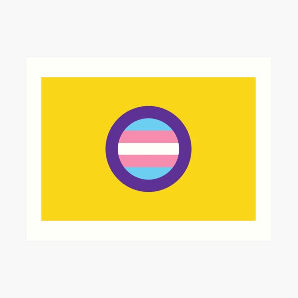 Trans Intersex Pride Flag Art Print For Sale By Flagsworld Redbubble 0282