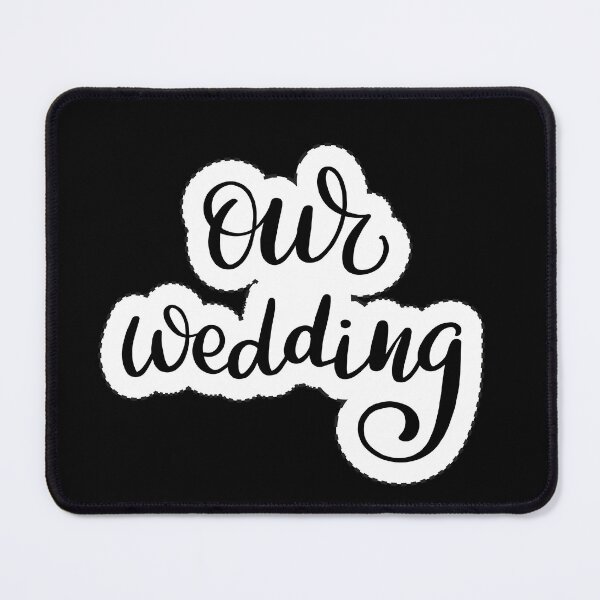 Item preview, our wedding words sticker designed and sold by Aruim Art.
