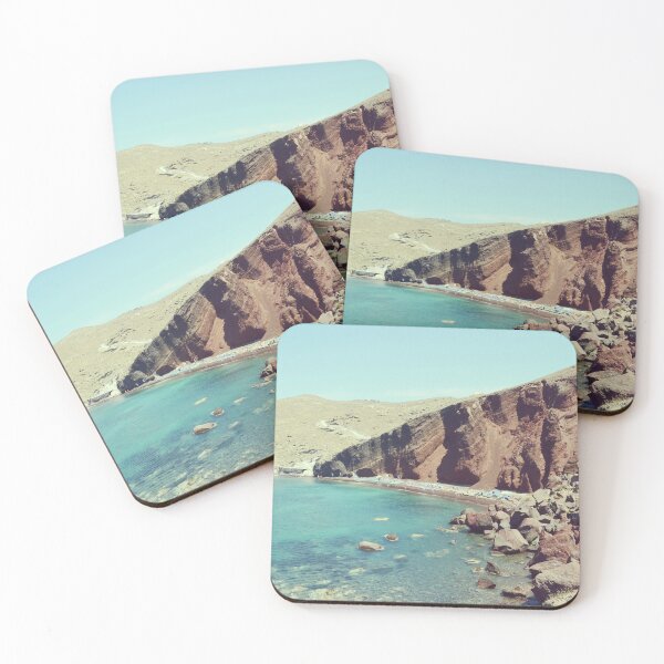 Item preview, Red Beach in Santorini designed and sold by CarolinaReina.